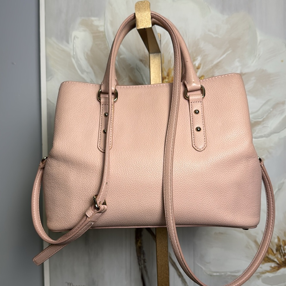 Kate Spade Pink Pebble Leather Top  handle/Crossbody adjustable-removable Straps